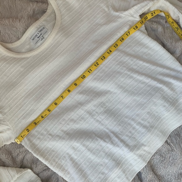 MADEWELL Texture and Thread Bubble Sleeve Top NWOT - Picture 4 of 9
